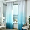 Moderner blauer Farbverlaufsvorhang aus Tüll, dekorative durchsichtige Vorhänge für Wohnzimmer, Schlafzimmer, Küche, Hotel, Zuhause an Fensterpaneelen