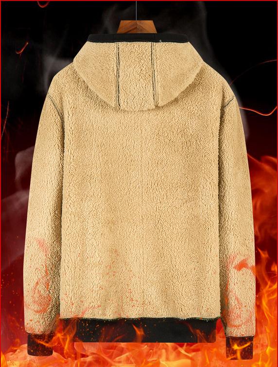 Veste de couleur unie pour hommes, veste à capuche avec fermeture éclair, tendance décontractée, printemps et automne