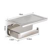 304 Stainless Steel Toilet Paper Holder with Phone Shelf