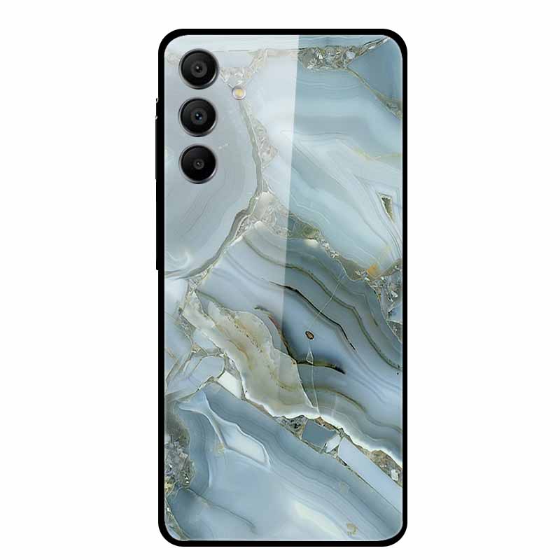 For Samsung Galaxy A16 5G Tempered Glass Case Back Cover Hard Phone Cases for SamsungA16 6.7" Fundas Fashion Protector New Coque