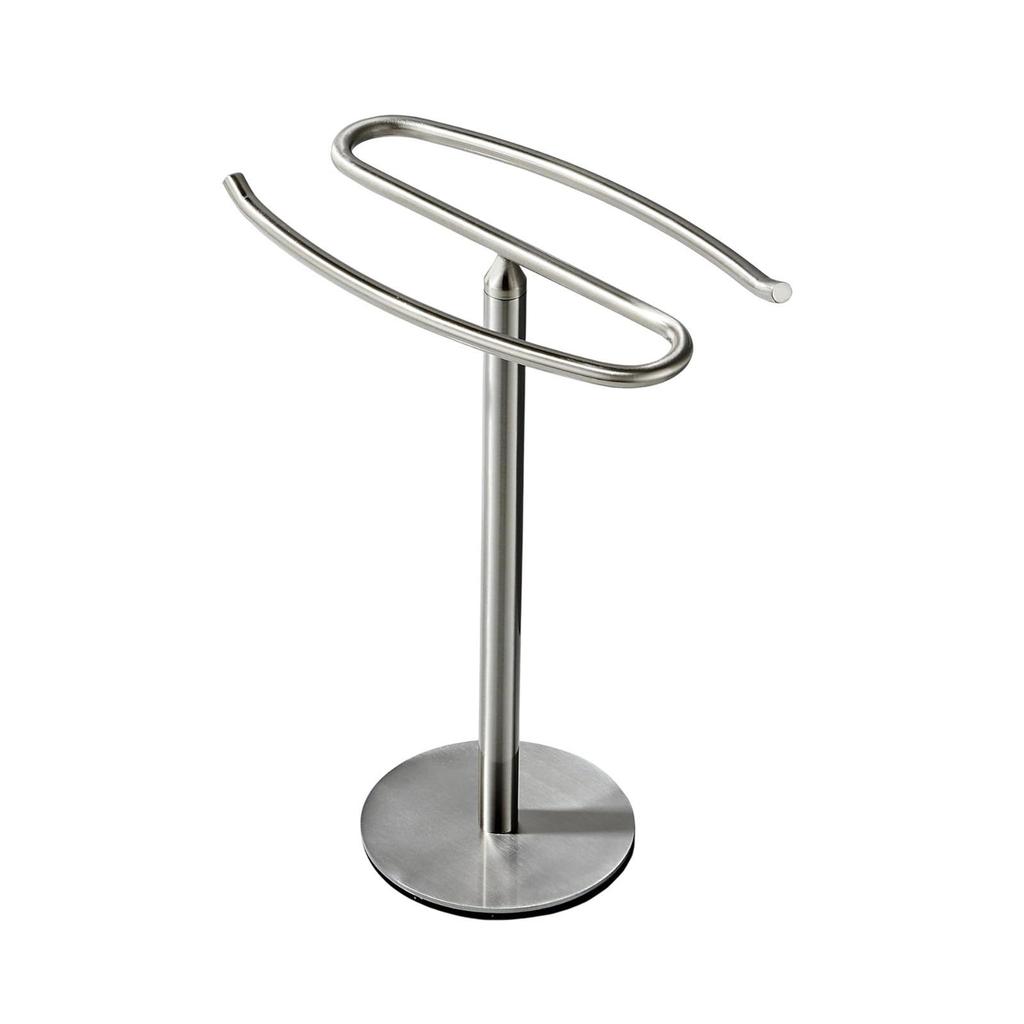 Hand Towel Holder Bathroom Organizer T Shape Towel Rack Countertop Towel Stand for Kitchen Bathroom Countertop Hotel