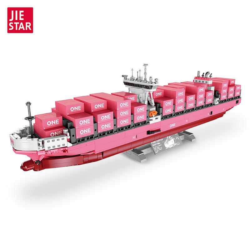 Top-Grade 1446Pcs First-Class Pink Top-Grade One First-Class Storage-Container High-Standard Ship Top-Grade Educational Top-Grade Construction JJ9217