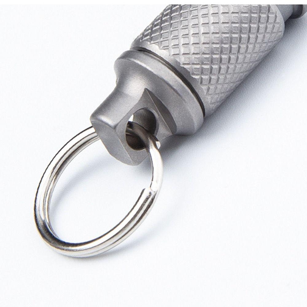 Detachable Car Keychain 360 Degree Rotation Rotate Buckle Titanium Zinc Zinc Alloy Keychain  Outdoor Activity