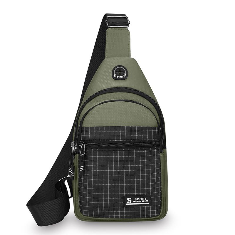 Nová multifunkční náprsní taška Pánská módní trendová taška přes rameno z oxfordské tkaniny Ležérní voděodolná taška messenger v korejském stylu Kabelka