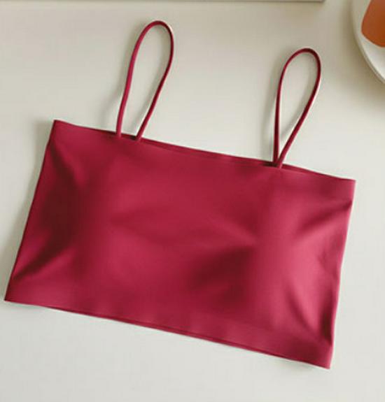 Summer Ice Silk Student Bandeau: Sexy Versatile Camisole with Beautiful Back Design