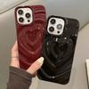 Bling Love Heart Pattern Phone Case For iPhone 16 16E 15 14 13 12 Pro Max 11 Luxury Smooth Shockproof Bumper Back Cover Coque
