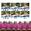 Solar Powered Mini Garden Pond Fountain Pump with 1.5W 7V Solar Panel High Lift 110cm Max Flow Rate 190L/H 6 Adjustable Spray