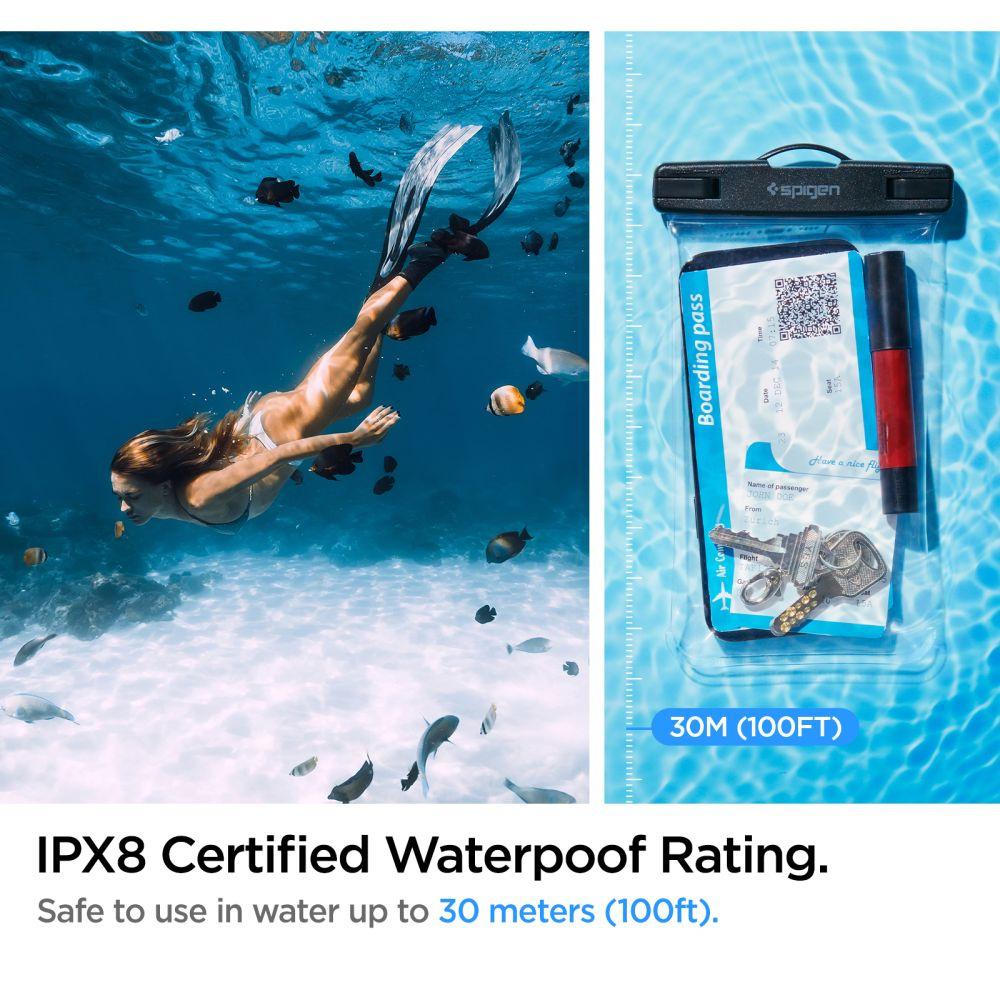 Spigen Aqua Shield A601 Transparent IPX8 Certified Waterproof Phone Case – Superior Protection Accessory