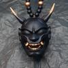 1Pc Hannya Helmet Japanese Oni Charm Hanging Pendant Samurai Car Accessories Auto Ornament Rear View Mirror