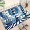1PC Custom Name Lighthouse Dreams Sea Theme Floor Mat Ideal for Living Room, Game Rooms, Office, Bedroom,Floor Mat Playful Design