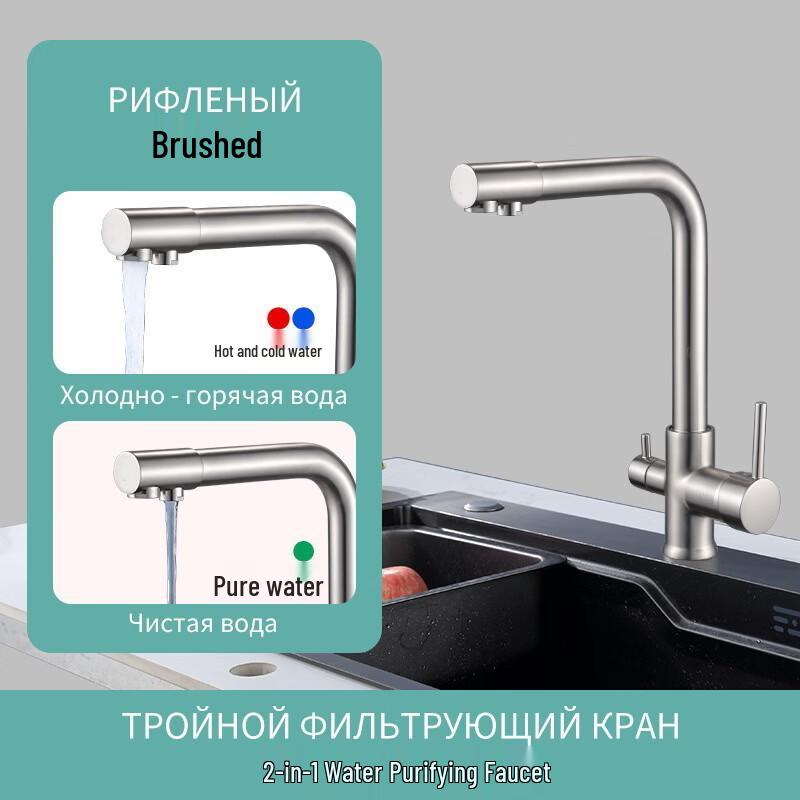 

TLXT Designer 2-in-1 Pull-Out Wall-Mounted Faucet
