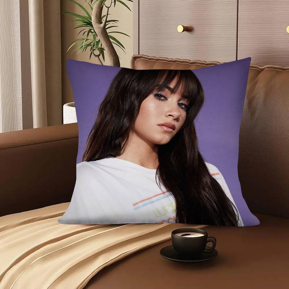 1Pc Popular Spanish Singer A-Aitana O-Ocana Pillow Case Fashion Square Pillowcase Bedroom Sofa Room Ins Decoration Leisure