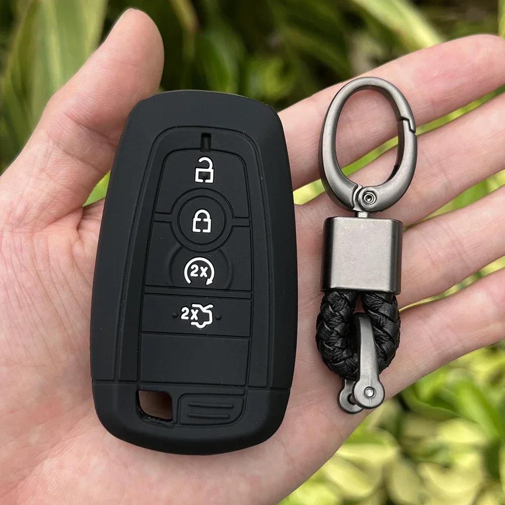 Silikon Auto Schlüsselhülle Etui Für Ford Maverick Focus Edge Explorer Expedition Everest Fusion Mondeo Mustang Raptor Bronco Schlüssel
