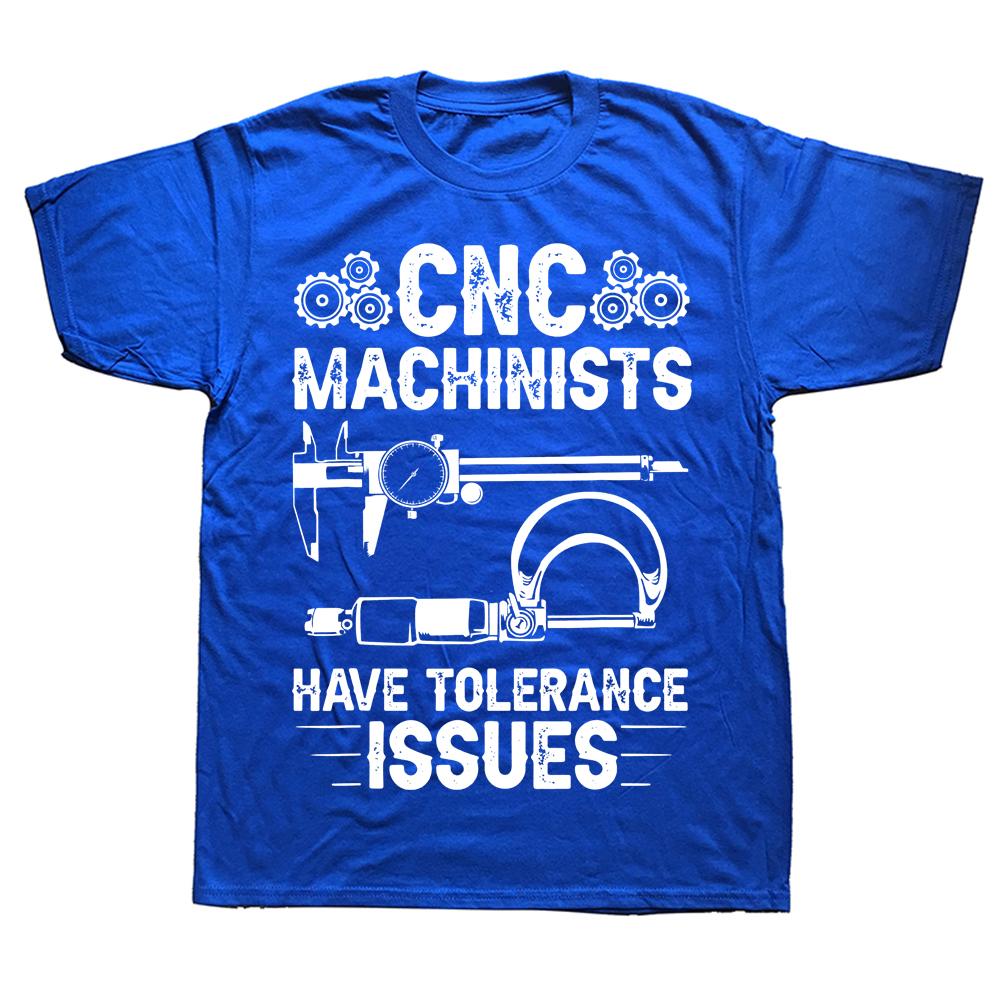 Neuheit CNC Bediener Papa Maschinenbediener Werkzeug T-Shirts Streetwear Kurzarm Geburtstagsgeschenke Sommer T-Shirt Herrenbekleidung