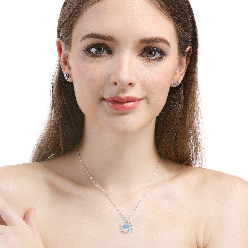 Tancise Colier de argint pandantiv pentru femei petrecere de nunta bijuterii fine