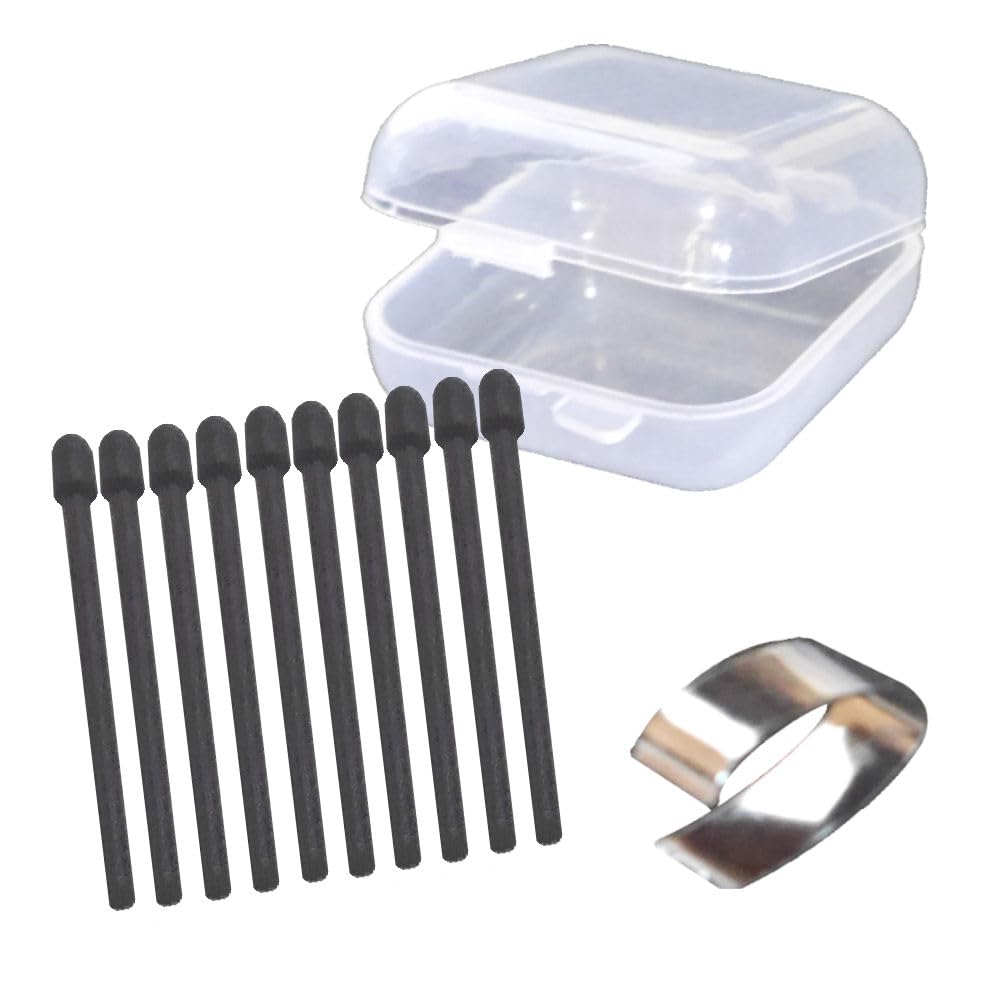 

Covers Stylus Pen Replacement Refills for Fujitsu FMVPR2 Electronic Paper Quaderno Compatible Replacement Removal Storage Case Set of 10 Refills, Set, чорний