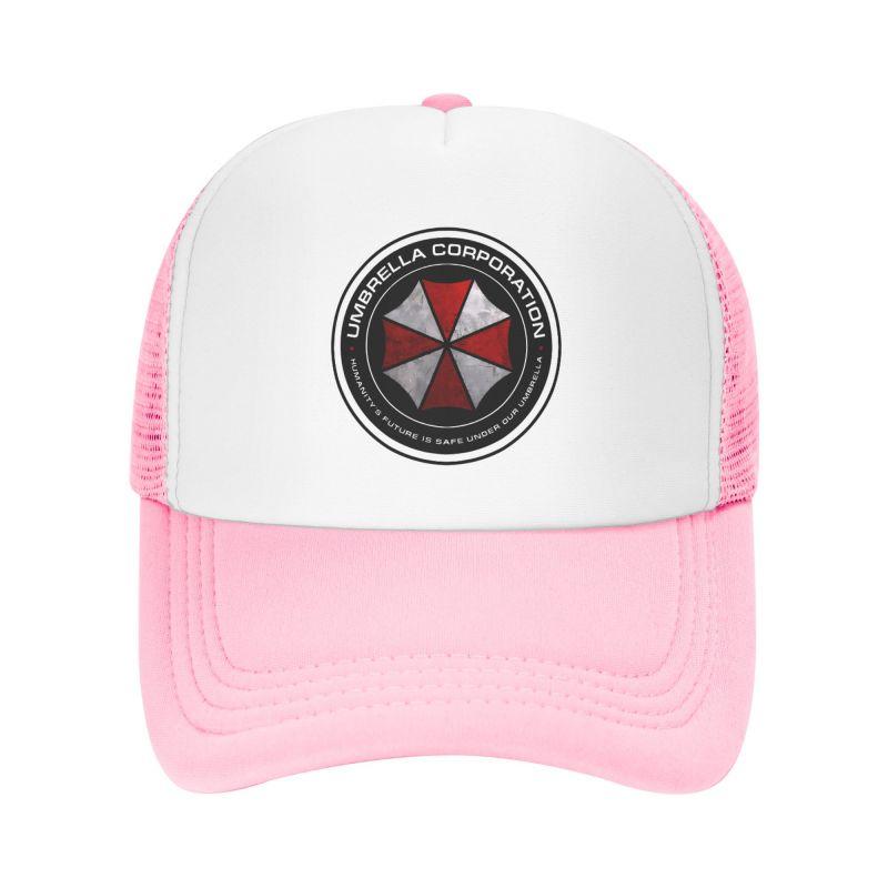 Umbrella Corporation Print Mesh Baseballkappen Unisex Hip Hop Verstellbare Snapback-Hüte Damen Herren Sommer Atmungsaktive Sonnenblenden Hüte