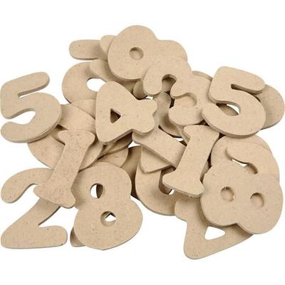 Dřevěné figurky - Creotime - 4 cm - 30 kusů - Hnědé - Smíšené
