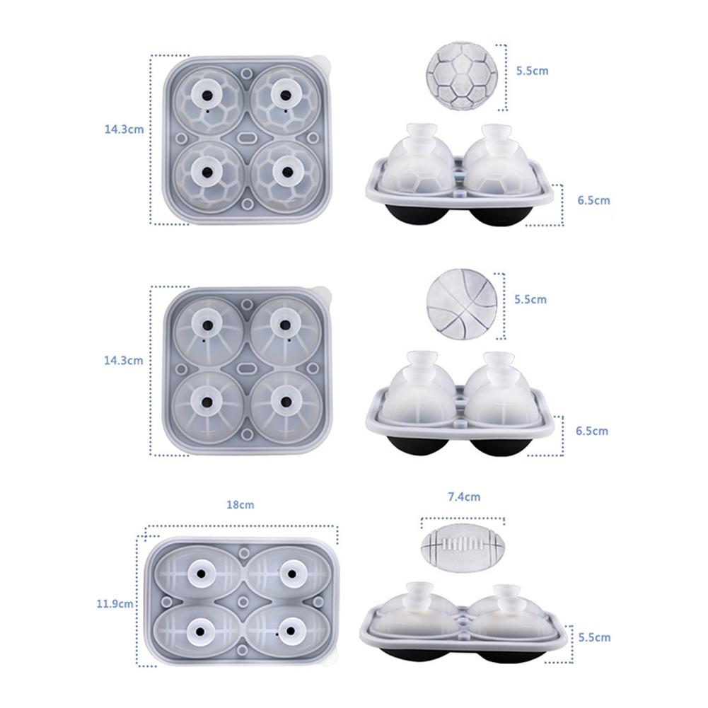 Runde Eisball-Schablone, wiederverwendbar, Silikon, für den Partygebrauch
