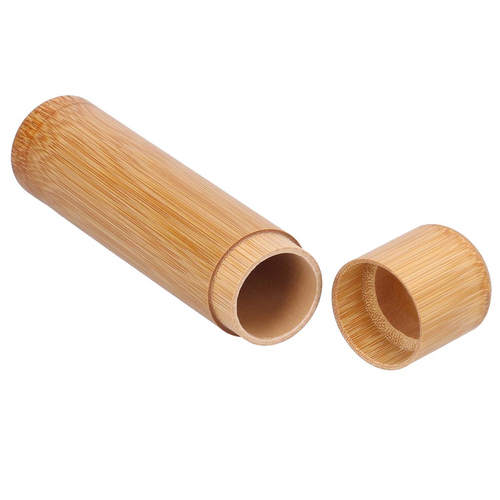 Tea Canister Bamboo Portable Tea Storage Container Box for Tea Coffee Beans NutsStyle 4