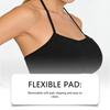 Zeriluna Cross Back Sports Bra: Breathable, Elastic, Comfortable, and Close-fitting
