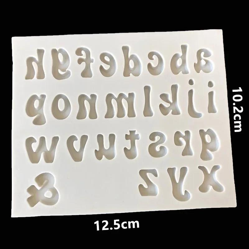 3D Capital Letter Silicone Mold English Alphabet Chocolate Fondant Cake Molds Fondant Cake Decorating Tools Sugar Paste Moulds