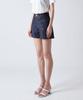 SALON DE SEOUL High-Waisted A-Line Denim Shorts W - Indigo Blue