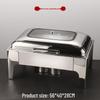 Thickened Stainless Steel Square Buffet Chafing Dish