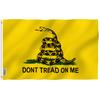 Anley Drapeau 4x6 pieds Ne marchez pas sur moi Drapeau Gadsden - Bannière de drapeaux Tea Party