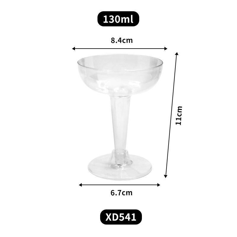 Disposable 130ml Square Plastic Pudding Cups For Dessert Shop Party Transparent Dessert Bowls For Ice Cream Jelly Mousse Cake Takeaway Containers