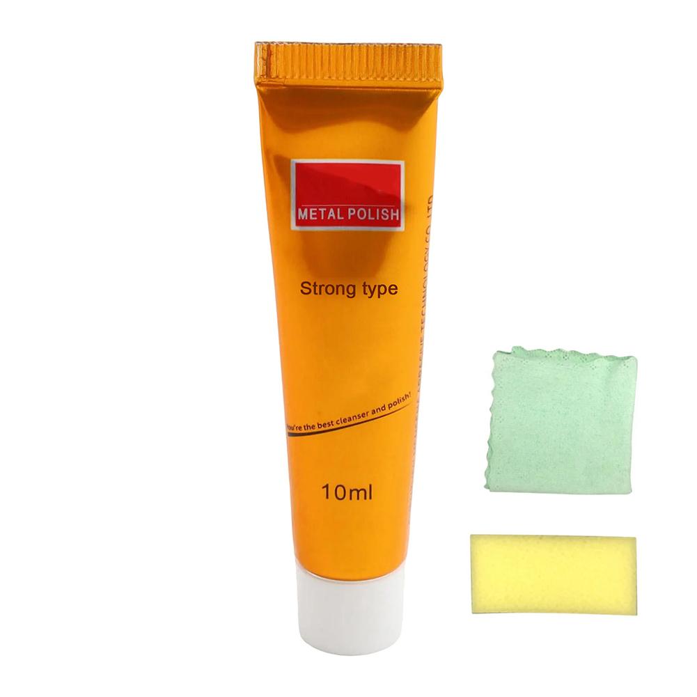 

Metal Polishing Cream With Cloth Sponge For Remove Rust Shine Multifunctional Polishing Paste Cleaning Cream Rust Remover Tools 10g