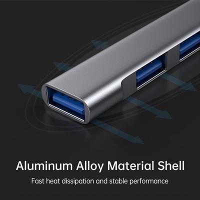 Hub da tipo C a USB 3.0 4 porte Docking station 4 in 1 Splitter USB ultra sottile Plug and Play