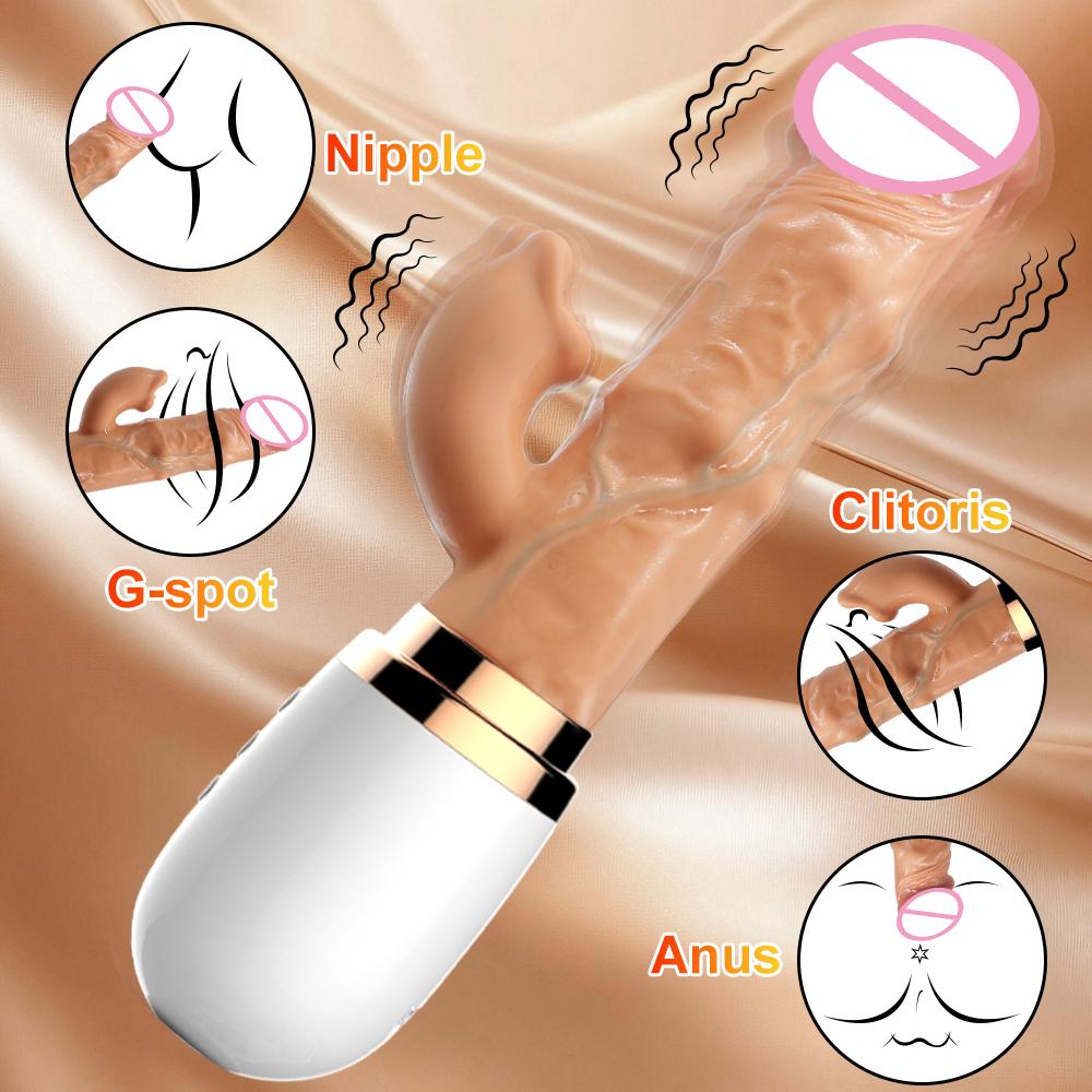 Remote Control Realistic Thrusting Dildo Vibrator G Spot Stimulator Suction Cup Vagina Orgasm Mastrubator Sex Toy for Women