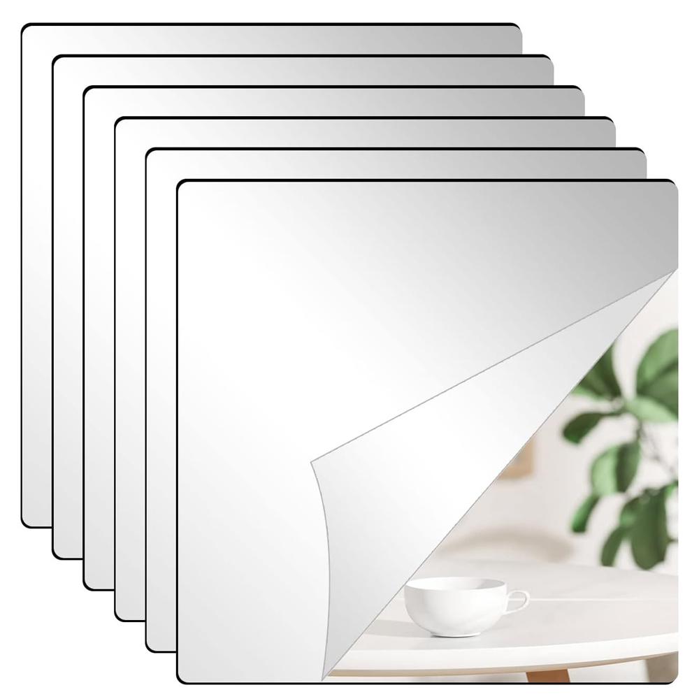 

2/4 шт. 2 мм утолщенные 3D квадратные зеркальные настенные наклейки гибкие DIY акриловые декоративные зеркала с клеем для гостиной домашний декор