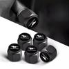 Car Sticker 5Pcs Car Metal Wheel Tire Valve Air Stem Cap For Ford S MAX Ranger Focus Fiesta Mondeo Kuga Mustang Escort KA Ecospo
