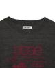Eiieii Web Logo Crop Hairy Knit [Charcoal]