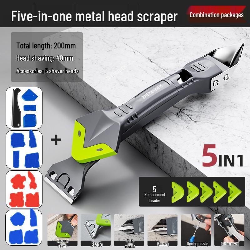 Multifunctional Caulk and Glue Scraper Spatula for Seam Filling and Cleaning