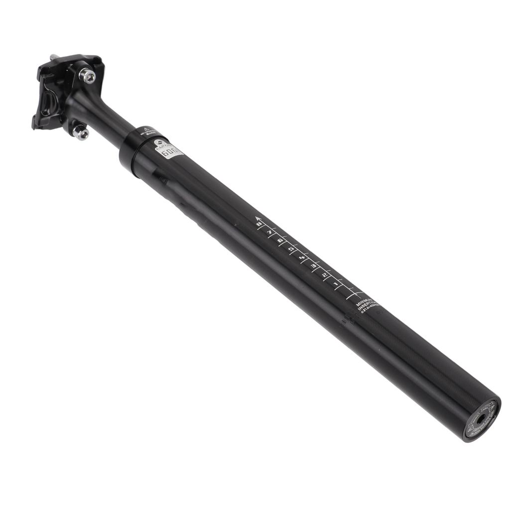 LUNJE Mountain Bike Suspension Seatpost Shock Tube 31.6x400mm Aluminum Alloy Black