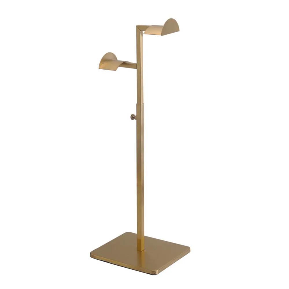 High Quality Stainless Steel Bag Show Shelf Adjustable Gold Silver Metal Display Risers Wallet Holder Stand Tie and scarf Hanger