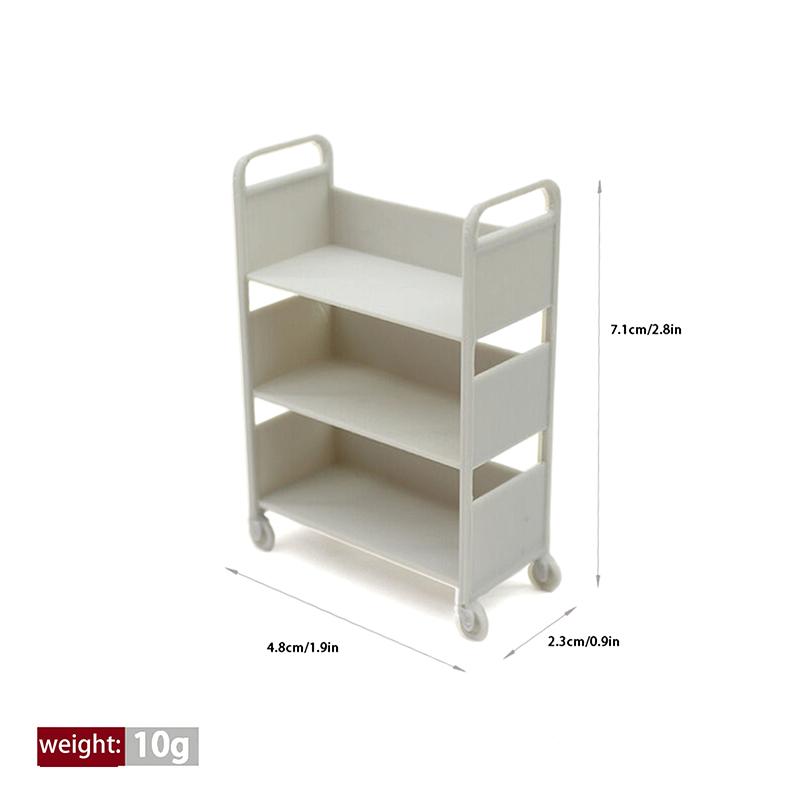 

1шт 1:12 Миниатюрная тележка для кукольного домика, обеденная тележка с колесами, модель для хранения, полка для книг, модель мебели, декоративная игрушка