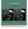 Universal Full Leather Car Seat Cushion for Five-Seaters - All-Season Coverage