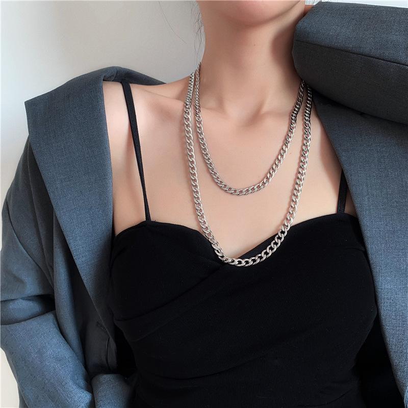 Unisex Titanstahl Halskette - Punk Hip Hop Clubbing Kette