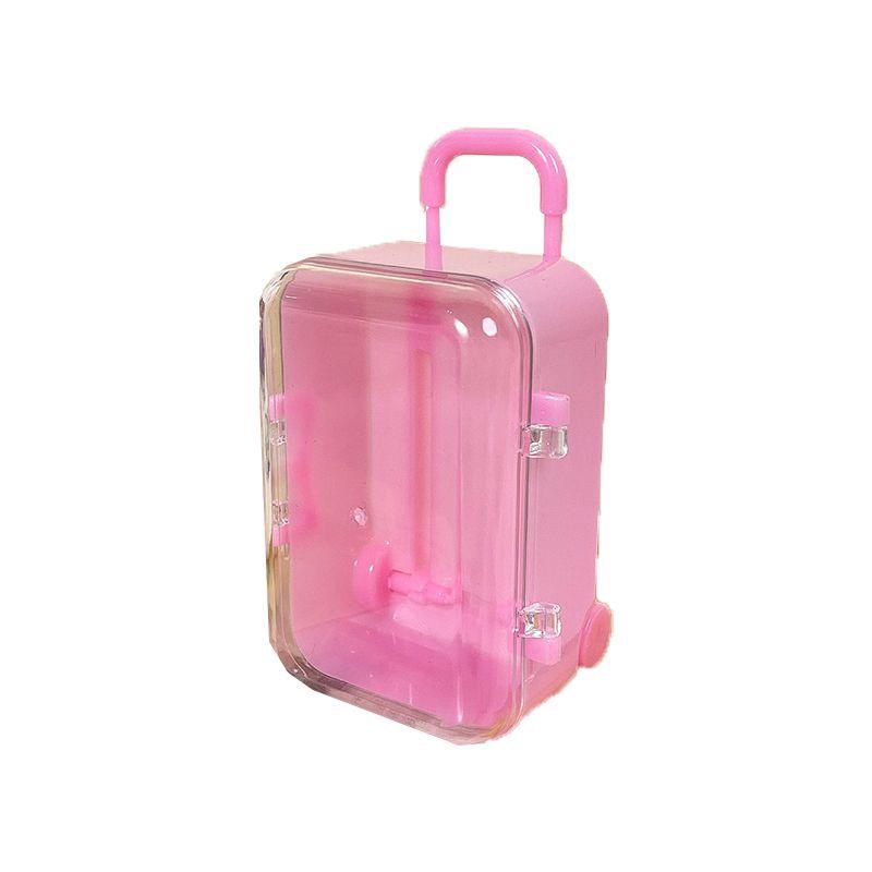 

Trolley Creative Travel Boxshaped Candy Box Mini Suitcase Transparent Candy Box Large Pink
