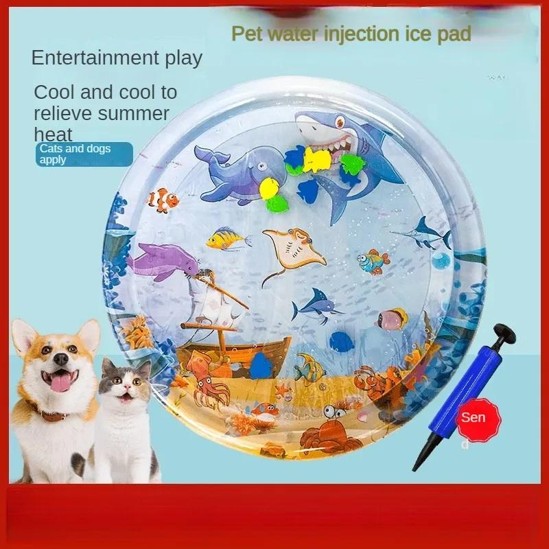 100X100CM Pet Water Injection Pad Ice Pad Summer Pet Nest Cat Nest Dog Nest Large Size Fun Cooling Cat and Dog Universal Dog Bed