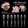 140 Pcs Short Curved Stiletto Nail Dual Forms (1Box) – Full Cover Molds For 3D Cat's Claw Sculptural Acrylic Nail Extension