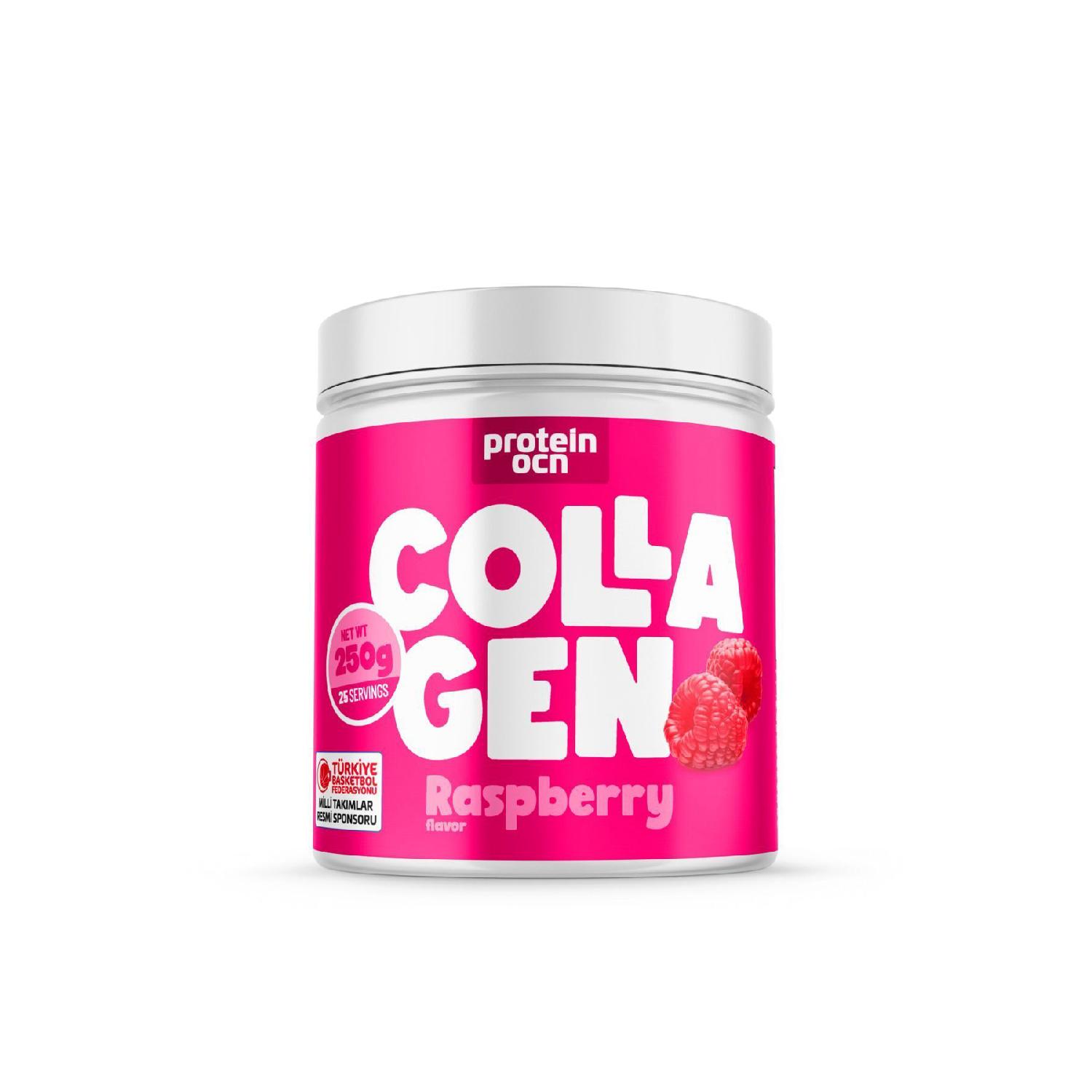 

Collagen - Collagen | Raspberry - 6 Vitamin Adding - Type 1,2,3 - 250g 25 Servings