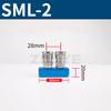 20x20mm WxH With SML Fittings 1/4" BSP Female 2 Rows X 2 3 4 5 6 8 Ways Solid Aluminum Pneumatic Air Manifold Block Splitter