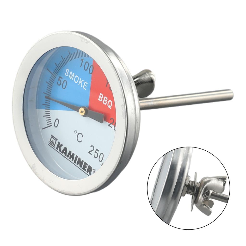 BBQ Grill Thermometer Edelstahl Analog Gasgrill Smoker-Grill Temperature Gauge 0-250℃ Oven Temp Gauge Kitchen Tools