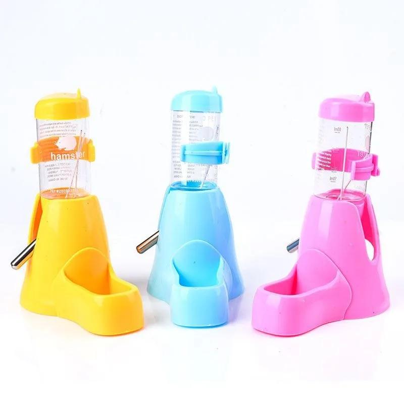 Hamster Toys Water Feeder Small Animals Automatic Dispenser Water Bottle Bowls Dish with Food Container for Guinea Pig Rat