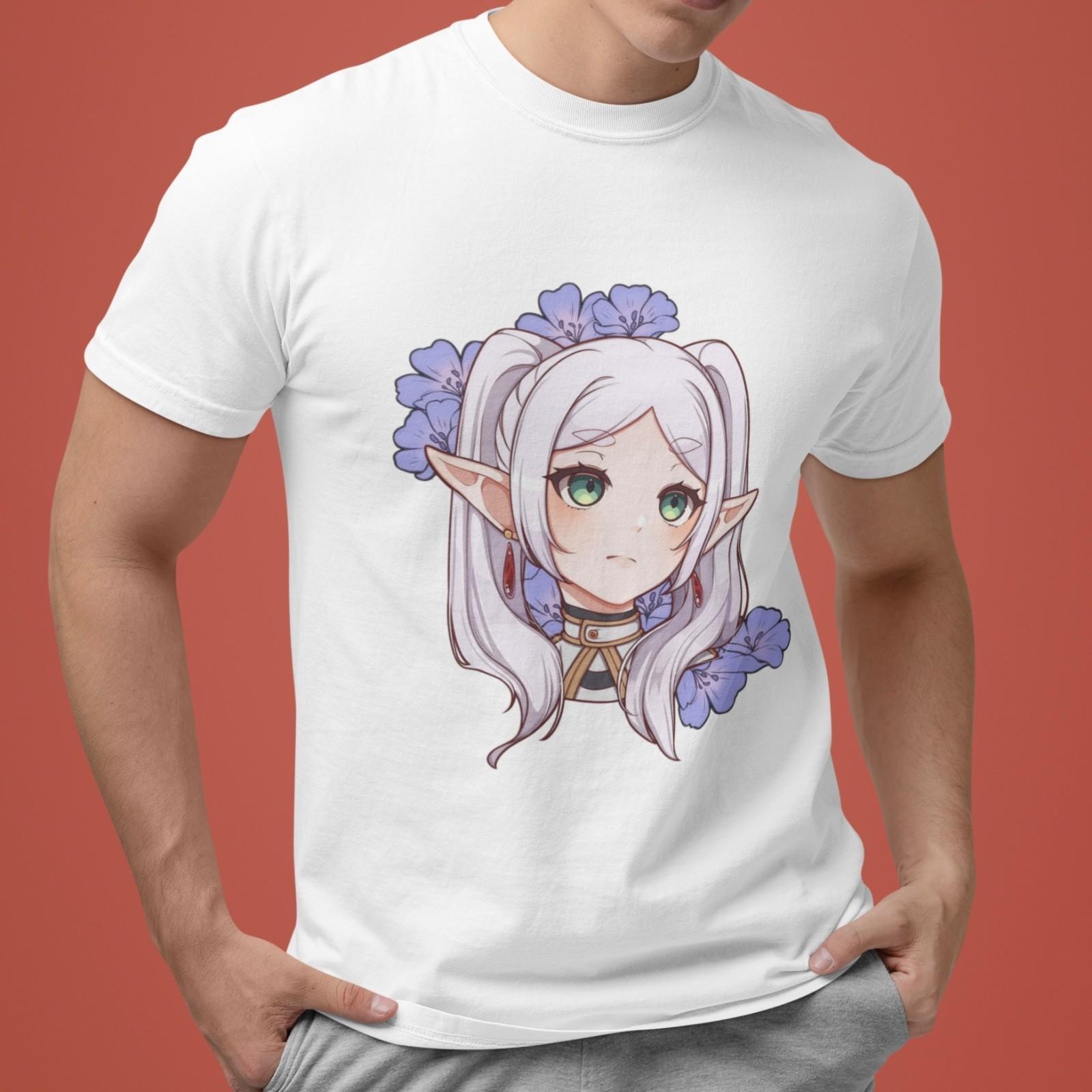 Frieren Beyond Journey’s End T-Shirt Anime Elf Girl Graphic Tee Cute Japanese XXXXL